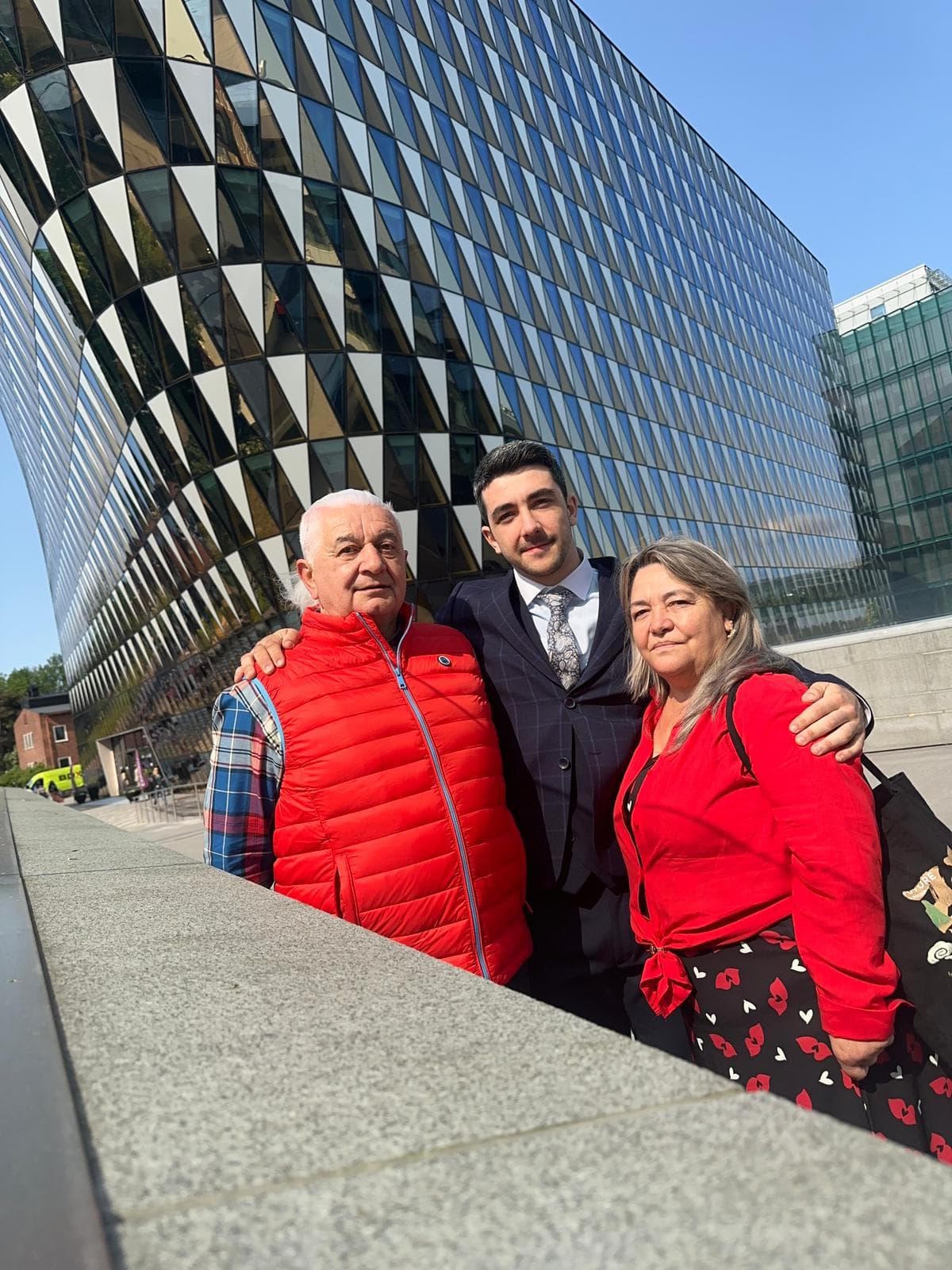 With my parents